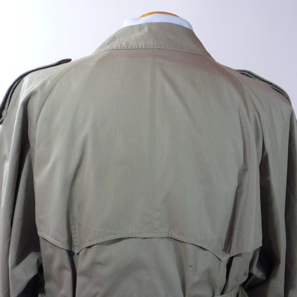 AQUASCUTUM Mens Trench Coat 38 short Aqua 5 Water - Picture 2 of 9